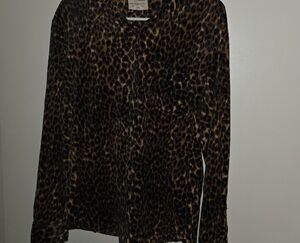 Denim & Supply Ralph Lauren Leopard Print Blouse